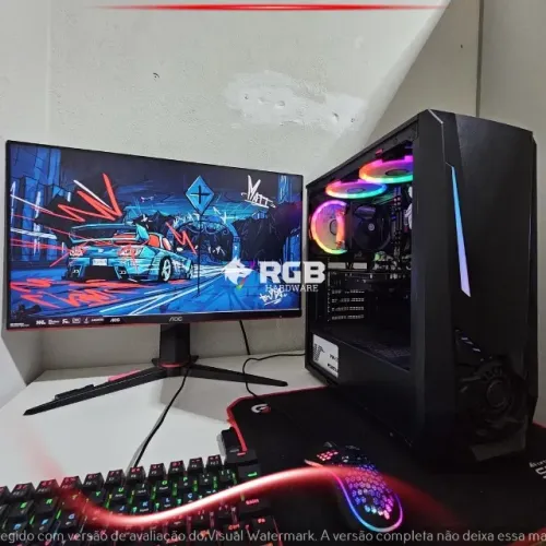 PC Gamer Xeon E5 2620v3 RX 550 4GB 16GB RAM SSD 120GB + HD 500GB