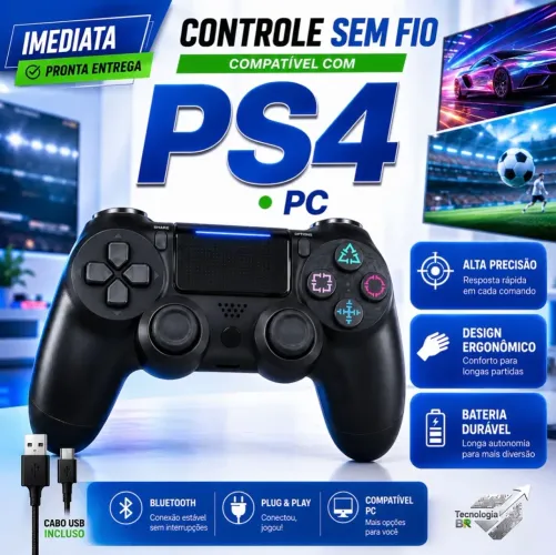 Controle sem fio de ps4