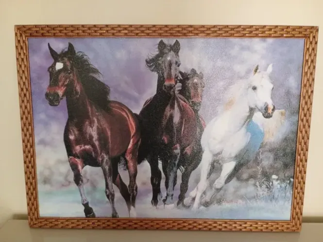 Quadro Cavalos medidas:0,73X0,53