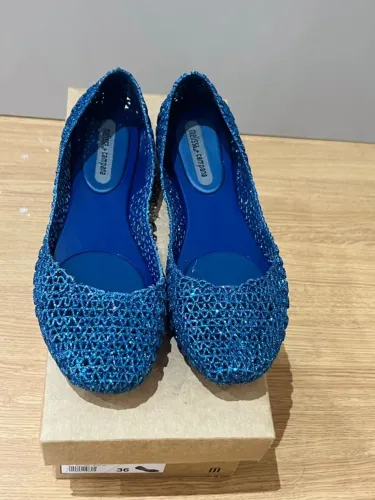 Melissa Campana Papel Azul glitter