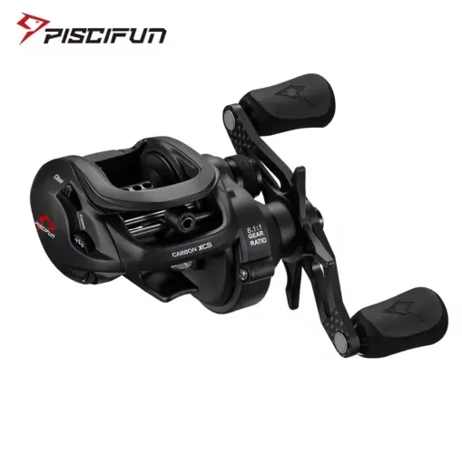Carretilha Piscifun Carbon XCS Direita Preta 8.1:1 8kg NOVA