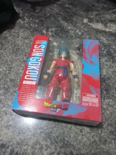 Goku blue sh figuarts 1.0 bootleg, caixa e acessórios em perfeito estados