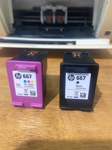 Kit Cartucho HP 667 (Preto + colorido)