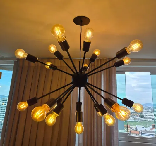 Luminaria de teto sputnik 18 lâmpadas tok stok