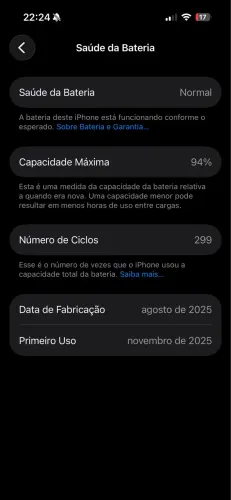 Vendo novíssimo iPhone 16