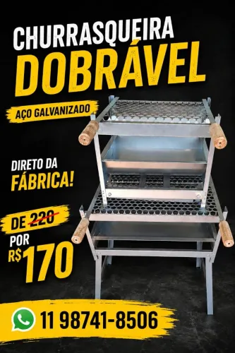 Churrasqueira dobrável