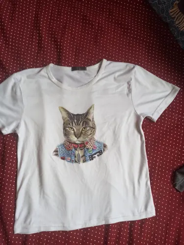 Desapego blusa desenho gato