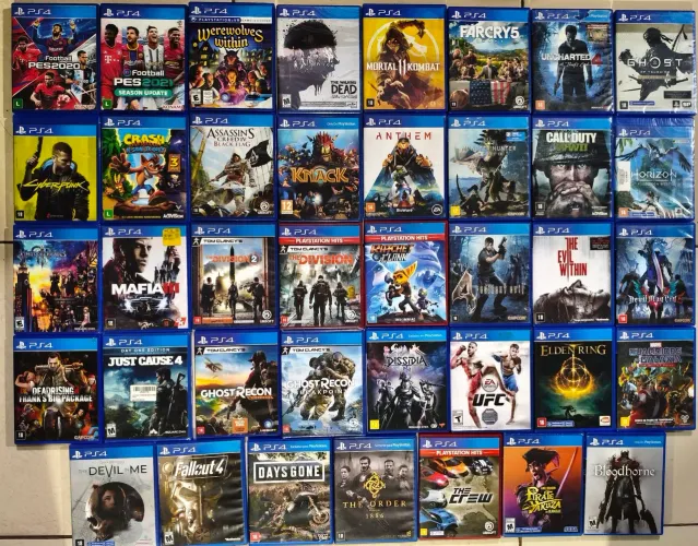 Jogos de PS4 - valores dos jogos na descrição