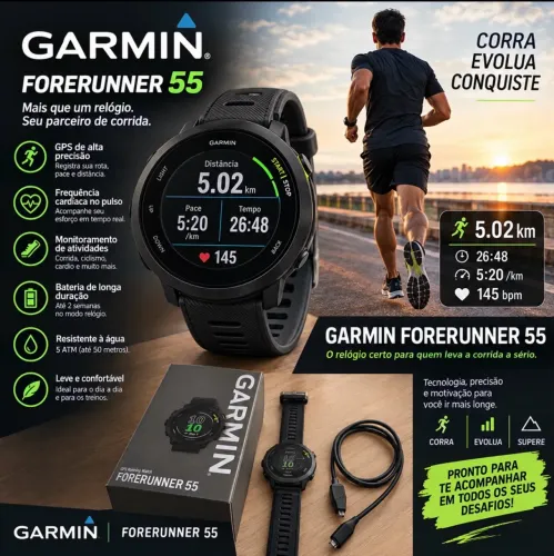Relógio Garmin Forerunner 55