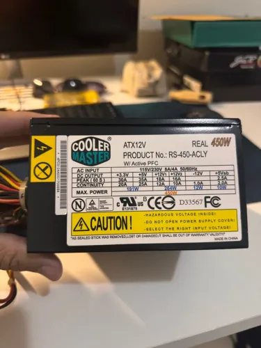 Fonte Cooler Master 450W ATX 12V