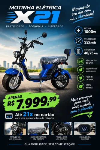 Notinha elétrica X21 / loja física / Promoção