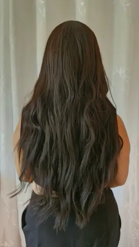 Wig Ondulada com Franja