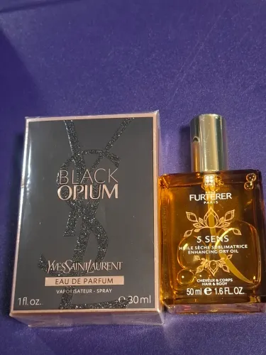 Perfume Black Opium YSL 30ml Lacrado + Óleo René Furterer 50ml Novo