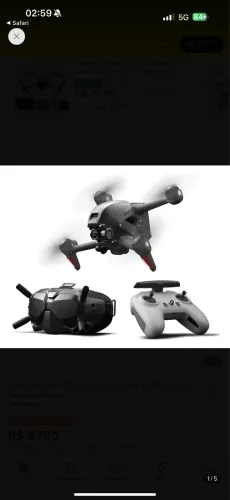 Drone DJI FPV COMBO 3 baterias
