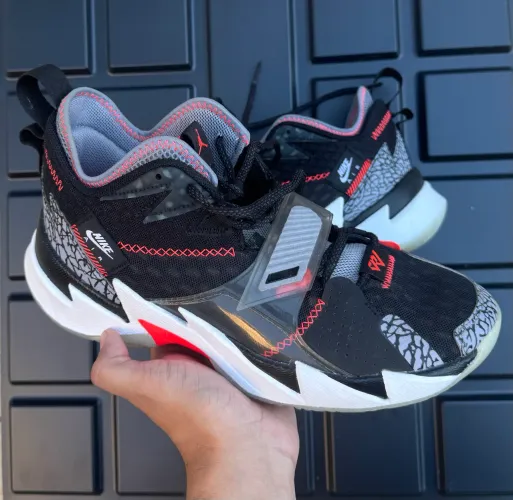 tênis jordan why not zer0.3 black cement 40