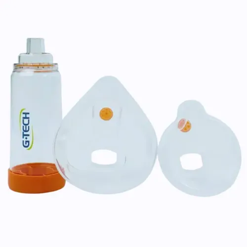 Espaçador G-Tech Clear para Aerossol Adulto e Infantil