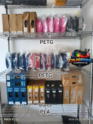 Filamento 3d petg e pla