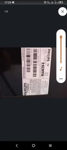 Tv Philips 58 polegadas com defeito 