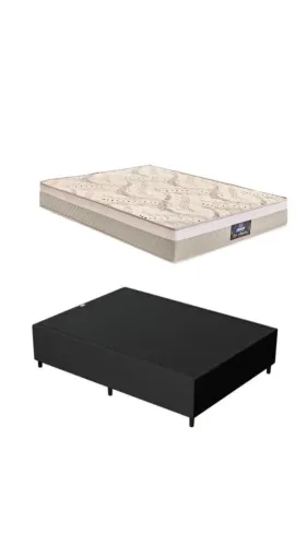 Conjunto box casal molas ensacadas gazin # 10x de 99,99sem juros no cartão