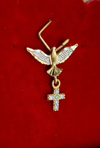 DESCONTO! Pingente Divino Espírito Santo Ouro 18k