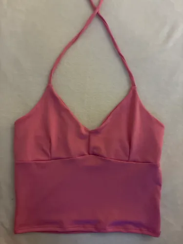 Cropped rosa amarração suplex tam p
