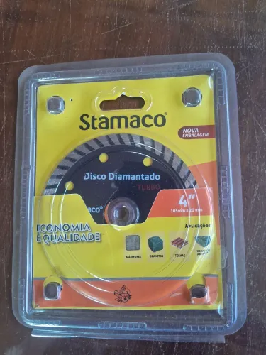 Disco diamantado 4" furo 20mm Stamaco