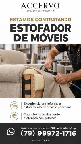 Vaga Estofador de Móveis 