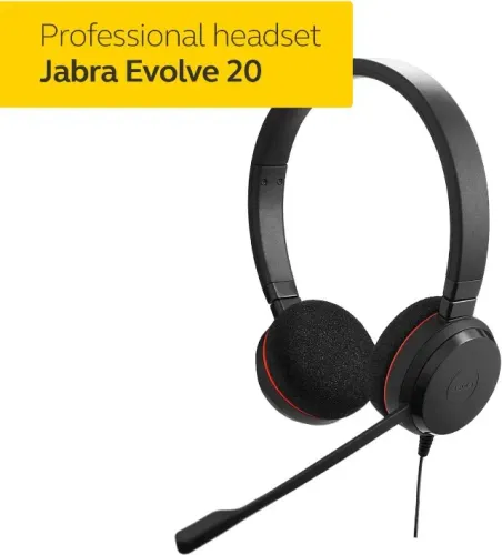 Fone de Ouvido Empresarial Profissional Jabra Evolve Headset Stereo 