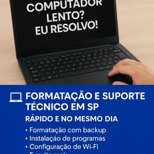 Formatação de PC, Notebook e MacBook em SP | Suporte Técnico Rápido