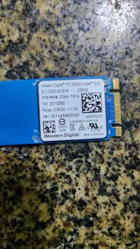 SSD M.2 NVMe 256Gb Western Digital (Garantia de 3 meses)