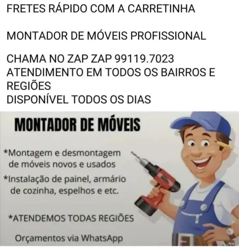 Montador de móveis profissional