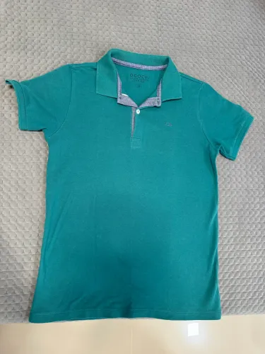 Camiseta menino gola polo verde