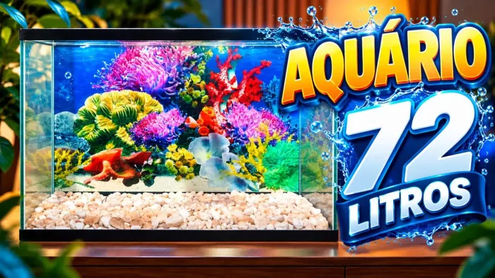 Aquário 72 litros