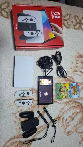 NINTENDO SWITCH OLED + ANIMAL CROSSING (MÍDIA FÍSICA)