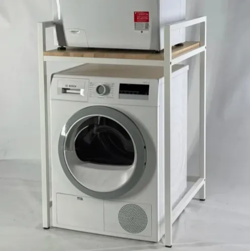 Movel Balcao Maquina Lavar Loucas E Roupas Metalon Tampo Mdf Madeira / Metalon