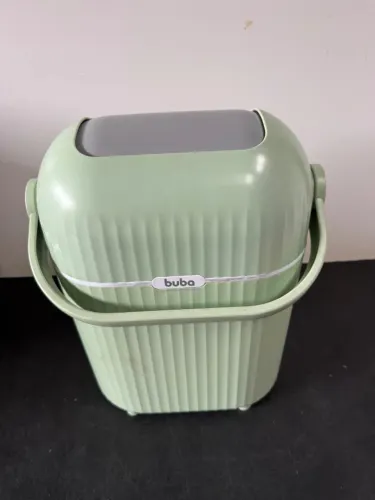 Lixeira para fraldas e outros Antiodor Lixo Mágico 9l verde Buba
