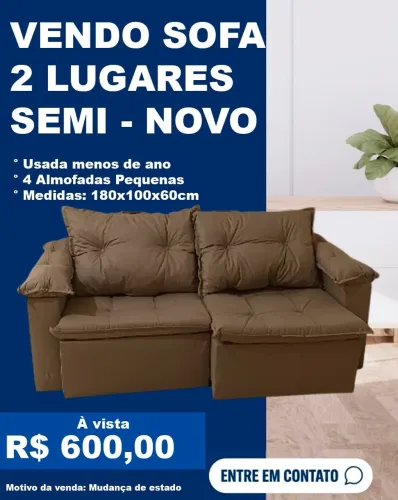 Sofa dois lugares 