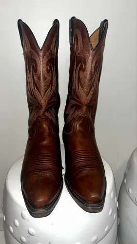 Bota country SANTA FE BOOT Co. Bico fino(Snip toe) marrom tam.41/42