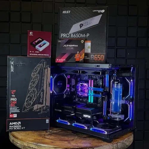 Gamer High-End: Ryzen 7 7700, RX 9060 XT 16GB, 32GB RAM DDR5, NVMe 1TB