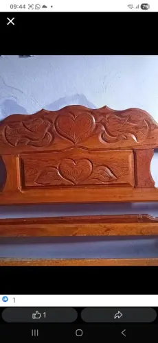 Cama casal madeira 