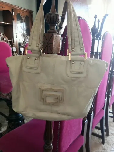 Bolsa feminina de couro puro GUESS original