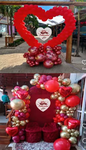 Decoração/ cenário dia dos namorados lojas