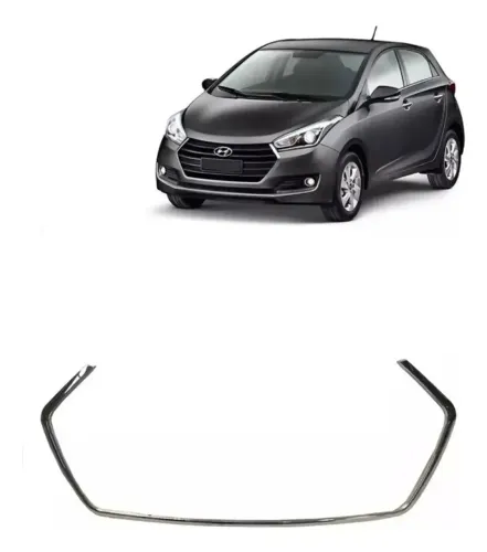 Moldura Cromada da Grade Original Hyundai HB20 (2016-2019) - Nova, com Nota Fiscal