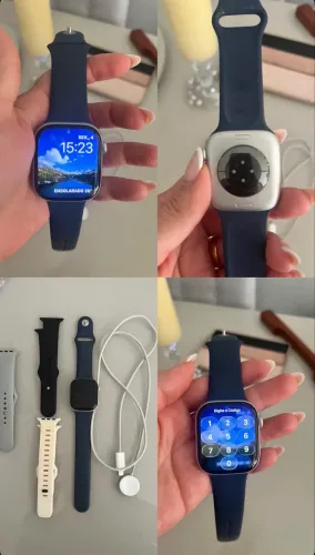 Vendo Apple Watch Series 10 46mm ? Impecável + 3 Pulseiras + Carregador