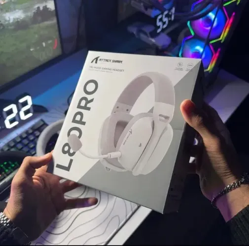 ATTACK SHARK L80 PRO HEADSET GAMER TRI-MODE SEM FIO BLUETOOTH