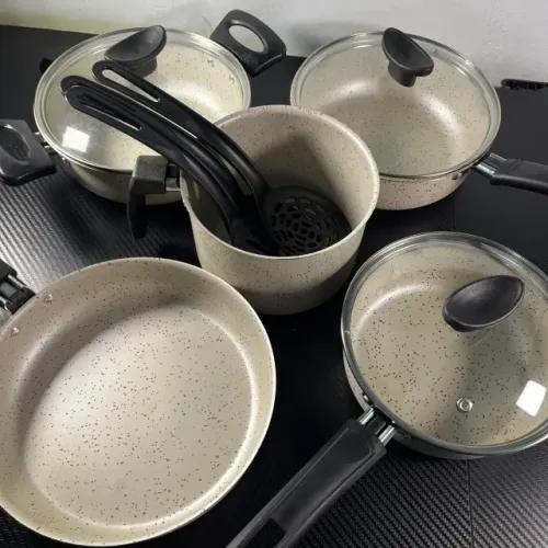 kit jogo de panelas antiaderente 8 peças