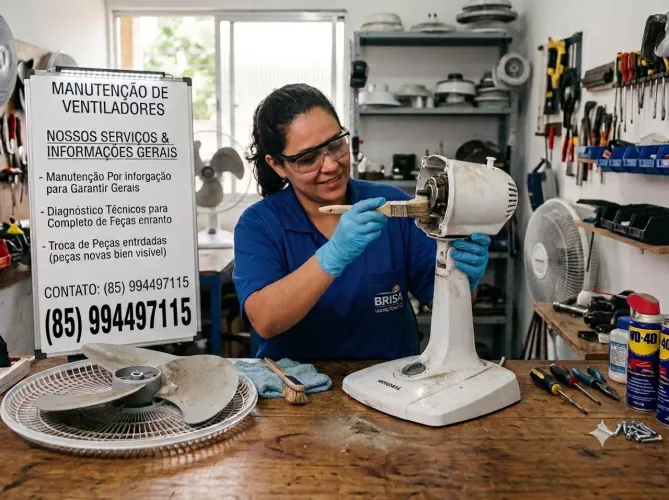 MANUTENÇÃO DE VENTILADORES BRISA