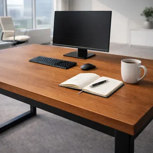 Mesa industrial madeira jacarandá Pronta entrega direto da fabrica