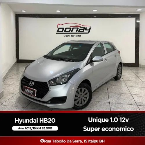 Hyundai HB20 Unique 1.0 Flex 12V Mec. 2019