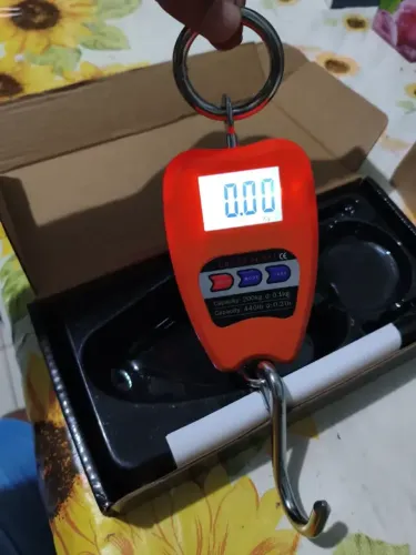 Balança Digital Suspensa 200kg Precisão Pesar Reciclagem, Açougue, Animais